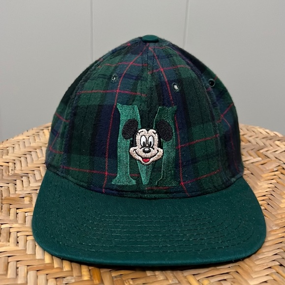 Mickey Mouse Plaid Goofy’s Hat Co. Vintage Retro Snapback Ball Cap Made in USA - Picture 1 of 3